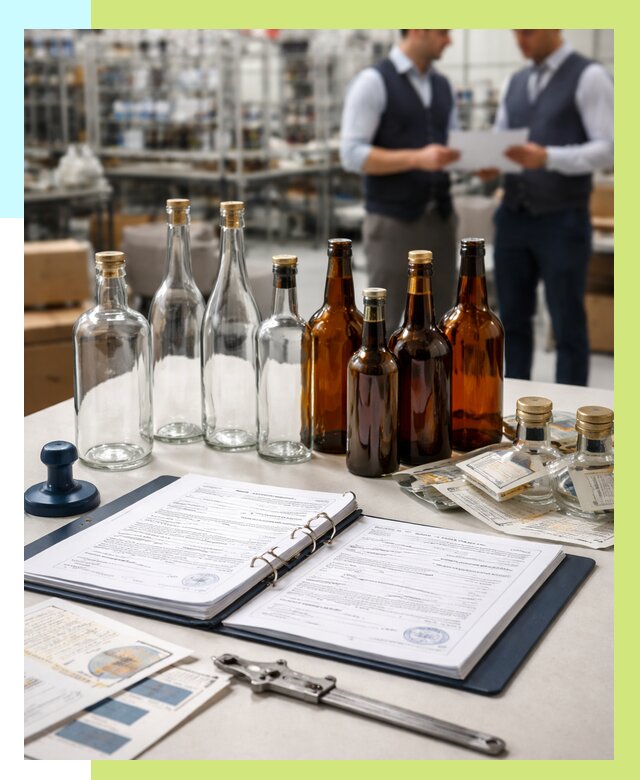 Сертификация стеклянных бутылок в Арсеньеве от 25700 р. | Алешин-Рсн