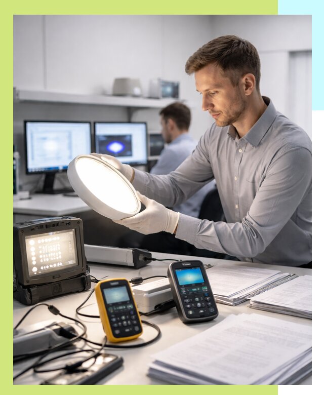 Сертификация светильников в Арсеньеве: испытания и оформление