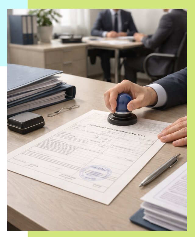 Сертификат происхождения СТ 1 в Арсеньеве от 4626 р. | Алешин-Рсн